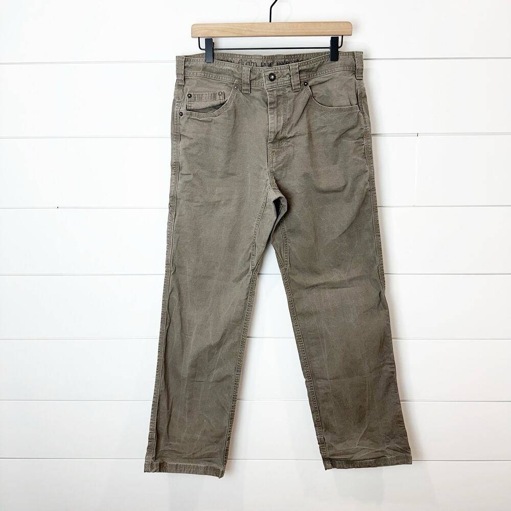 Prana Bronson Pants Outdoor Work Hiking Utility Carpenter Brown